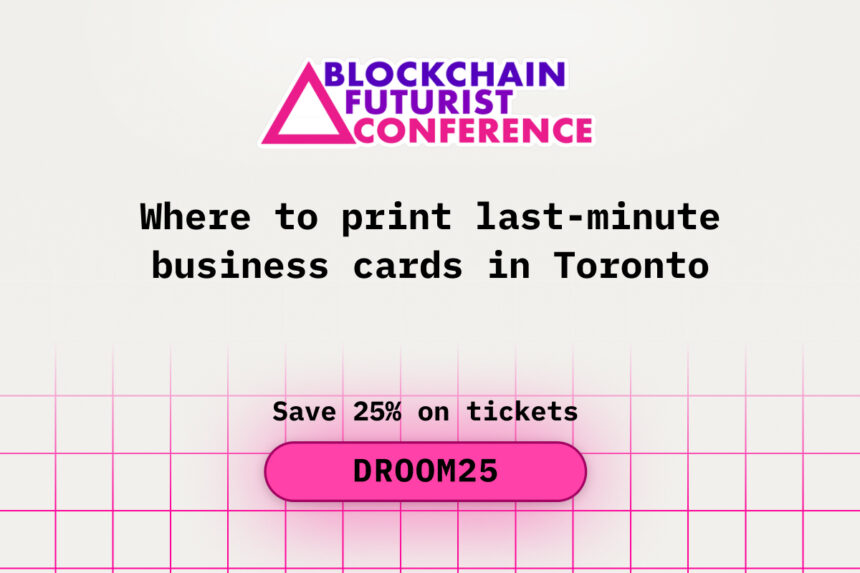 Where to Print Last-Minute Business Cards in Toronto 